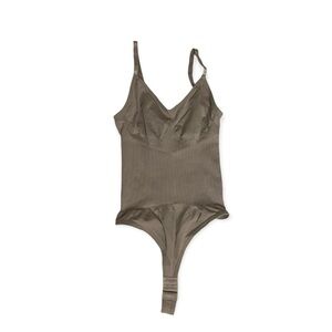 Women’s Spaghetti Strap Shape Wear Bodysuit Grey Small​​​